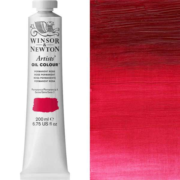 1237502.jpg Winsor and Newton Artist Oil Paint 200ml S2 Permanent Rose - Image 1
