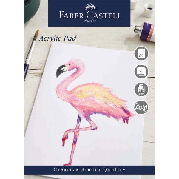Acrylic Gummed Pad A5 240gsm 15 Sheets