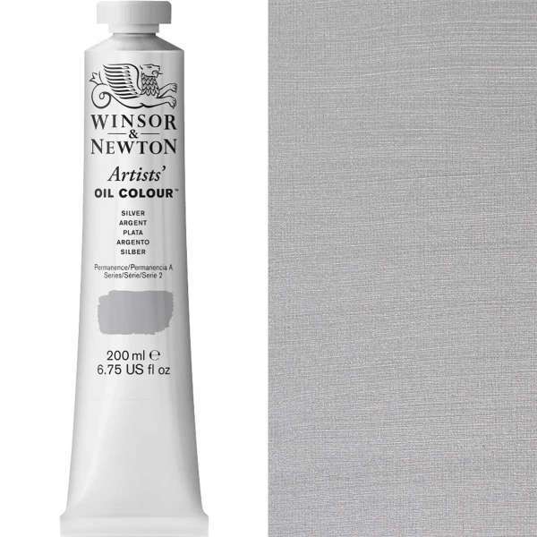 Winsor and Newton Artist Oil Paint 200ml S2 Silver
