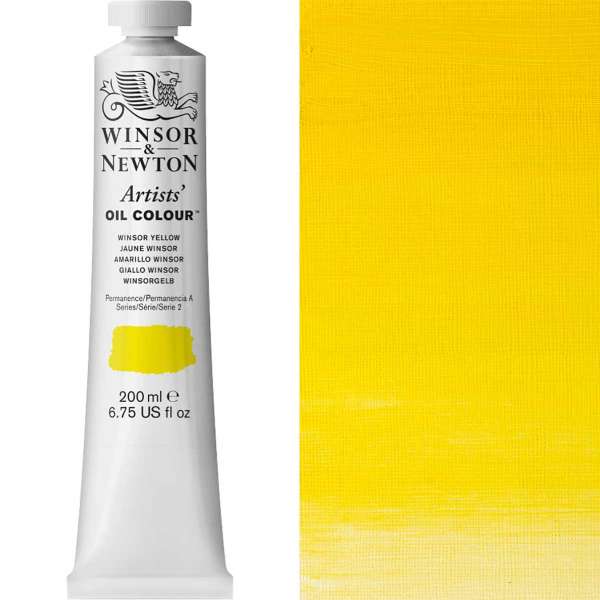 Winsor and Newton Artist Oil Paint 200ml S2 Winsor Yellow