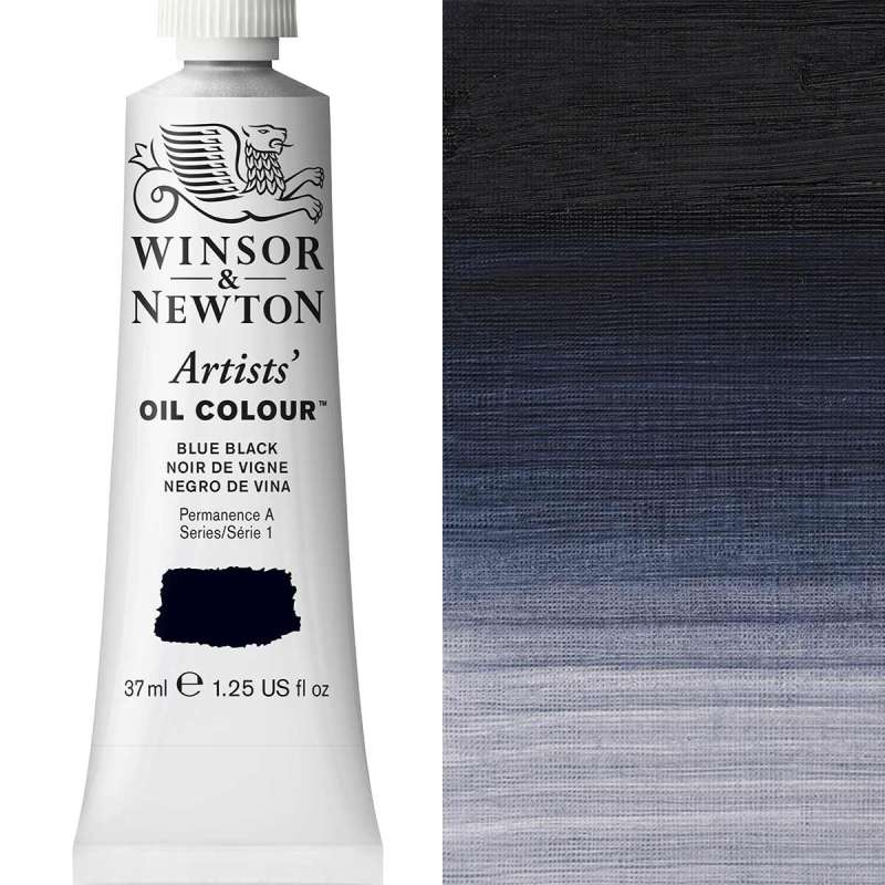 37ml-Blue-Black-Artists-Oil.jpg Winsor and Newton Artist Oil Paint 37ml S1 Blue Black - Image 1