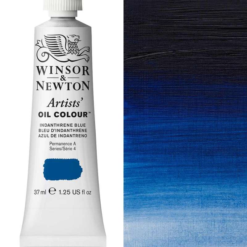 37ml-Indanthrene-Blue-Artists-Oil.jpg Winsor and Newton Artist Oil Paint 37ml S4 Indanthrene Blue - Image 1