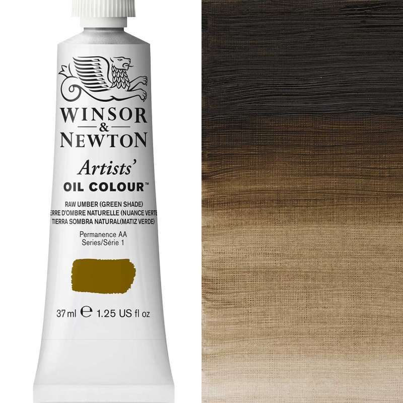 Winsor and Newton Artist Oil Paint 37ml S1 Raw Umber (Green Shade)
