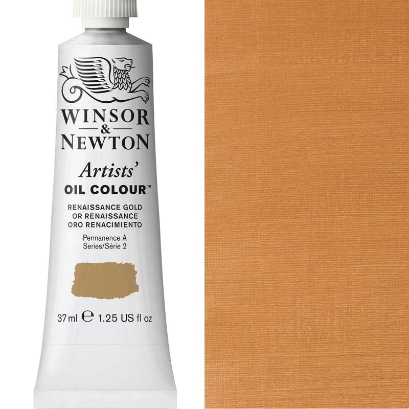 37ml-Renaissance-Gold-Artists-Oil.jpg Winsor and Newton Artist Oil Paint 37ml S2 Renaissance Gold - Image 1