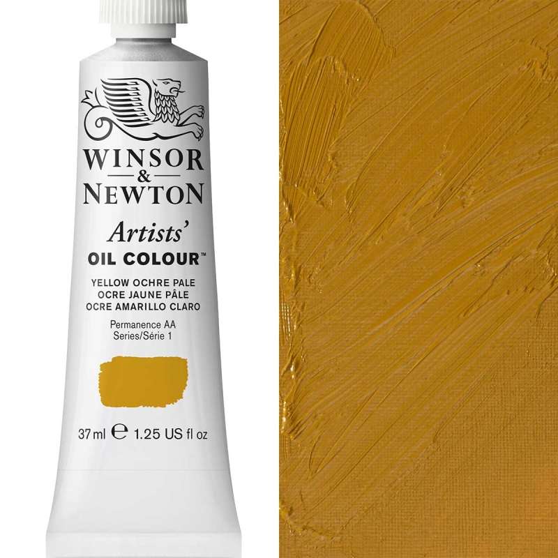 Winsor and Newton Artist Oil Paint 37ml S1 Yellow Ochre Pale