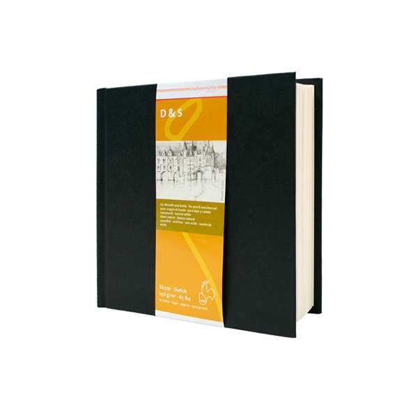 Hahnemuehle D&S Sketchbook Black Cover 14x14cm 140gsm