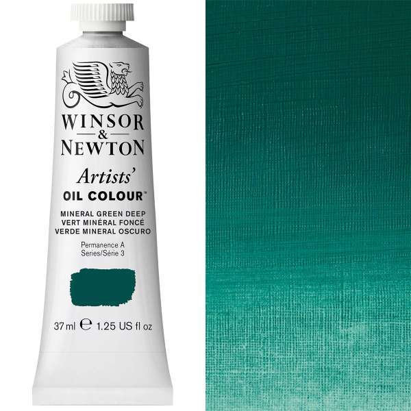 Winsor and Newton Artist Oil Paint 37ml S3 Mineral Green Deep