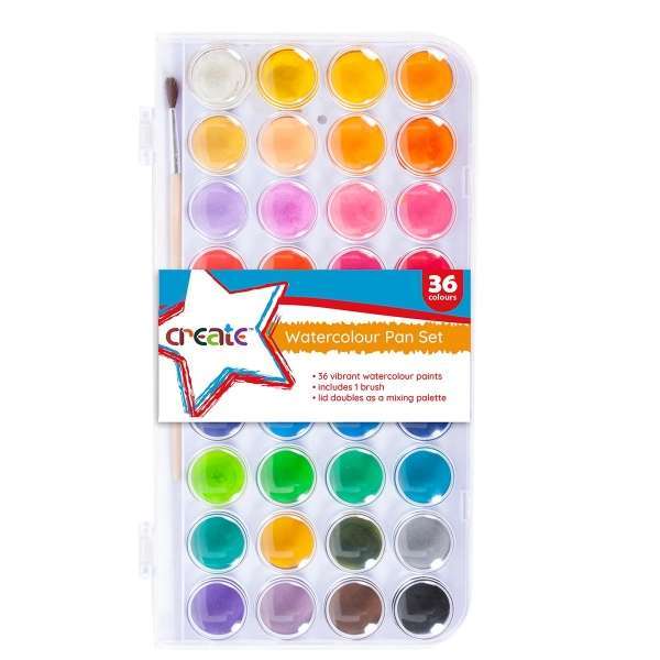 504e6800f4399862a776b73066ed351fc8109bc9-3.jpg Create Watercolour Cake Set of 36 Colours - Image 1