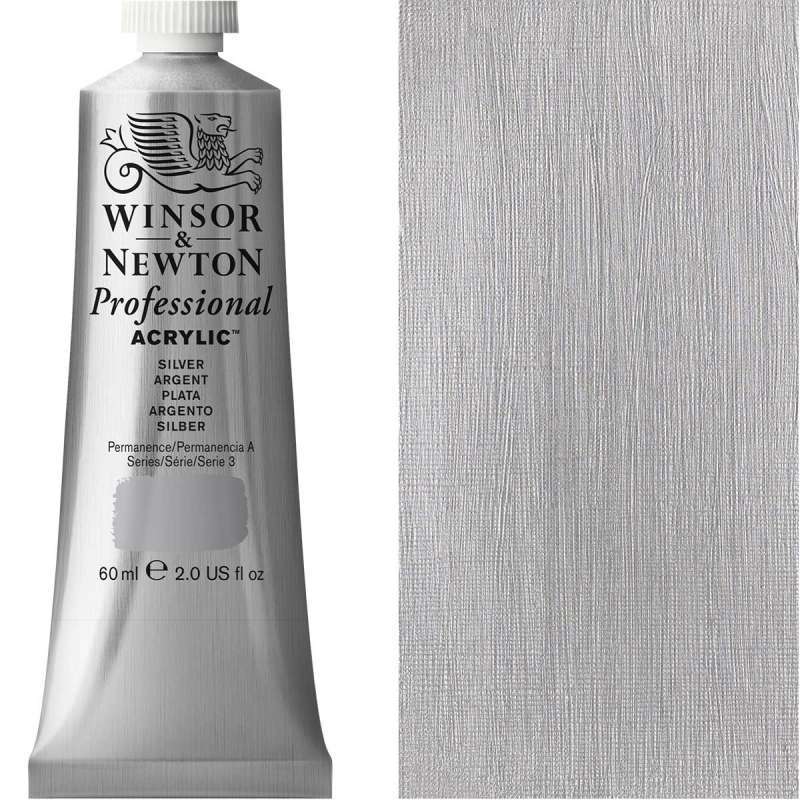 Winsor and Newton Professional Acrylic S3 60ml Silver