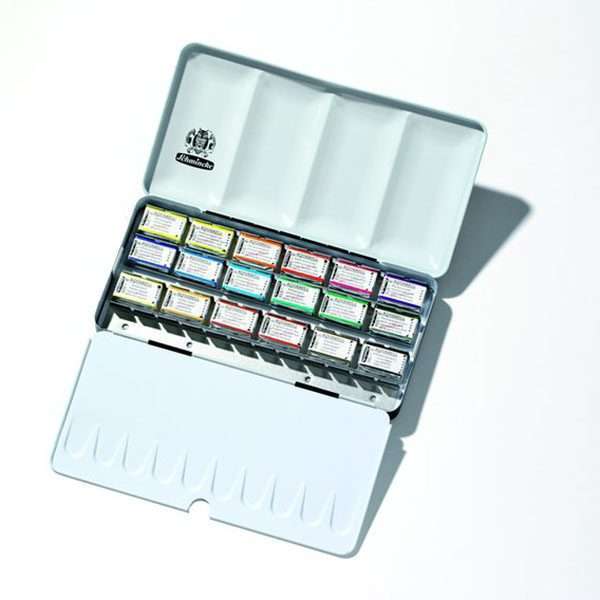 Schmincke Artist Quality Horadam Watercolour Whole Pan Set of 18