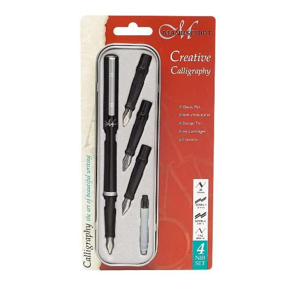 Manuscipt Creative Calligraphy Shadow Set 4 Nibs