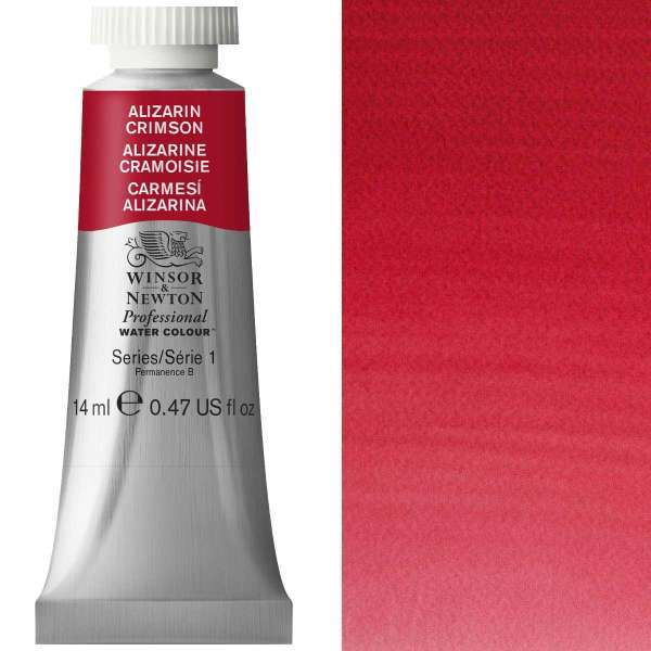 Winsor and Newton Artist Watercolour 14ml S1 Alizarin Crimson
