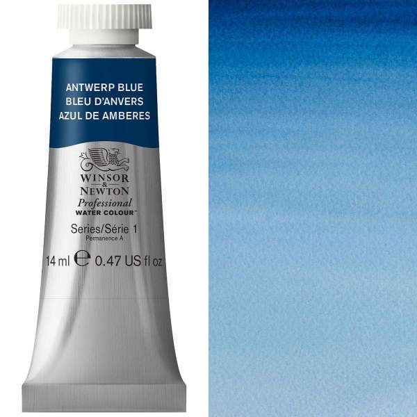 Antwerp-Blue-14ml-S1-Professional-Watercolour.jpg Winsor and Newton Artist Watercolour 14ml S1 Antwerp Blue - Image 1