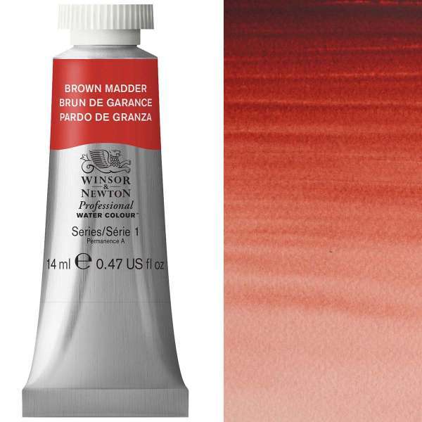 Winsor and Newton Artist Watercolour 14ml S1 Brown Madder