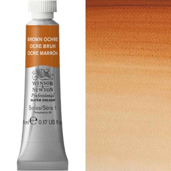 Brown-Ochre-5ml-S1-Professional-Watercolour-1.jpg Winsor and Newton Artist Watercolour 5ml S1 Brown Ochre - Image 1