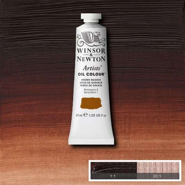 Winsor and Newton Artist Oil Paint 37ml S1 Brown Madder