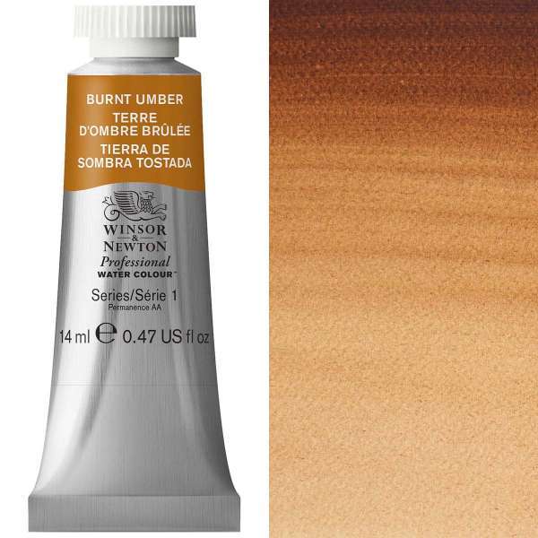 Winsor and Newton Artist Watercolour 14ml S1 Burnt Umber