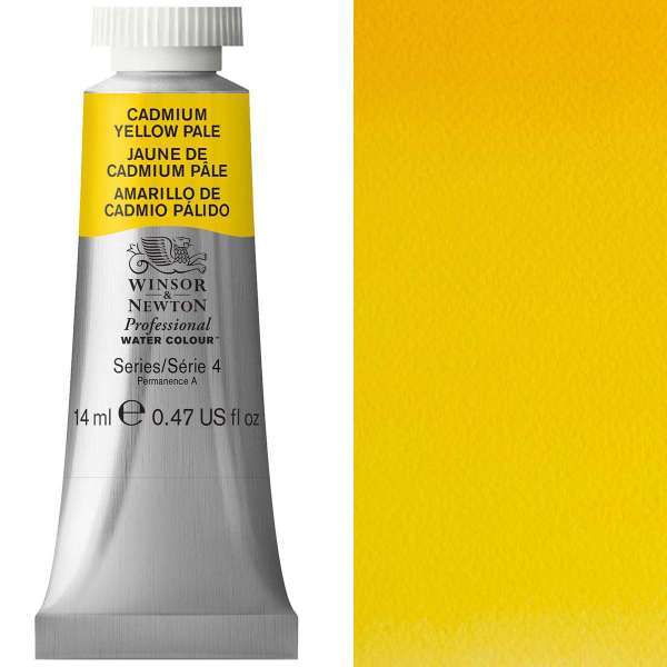 Winsor and Newton Artist Watercolour 14ml S4 Cadmium Yellow Pale