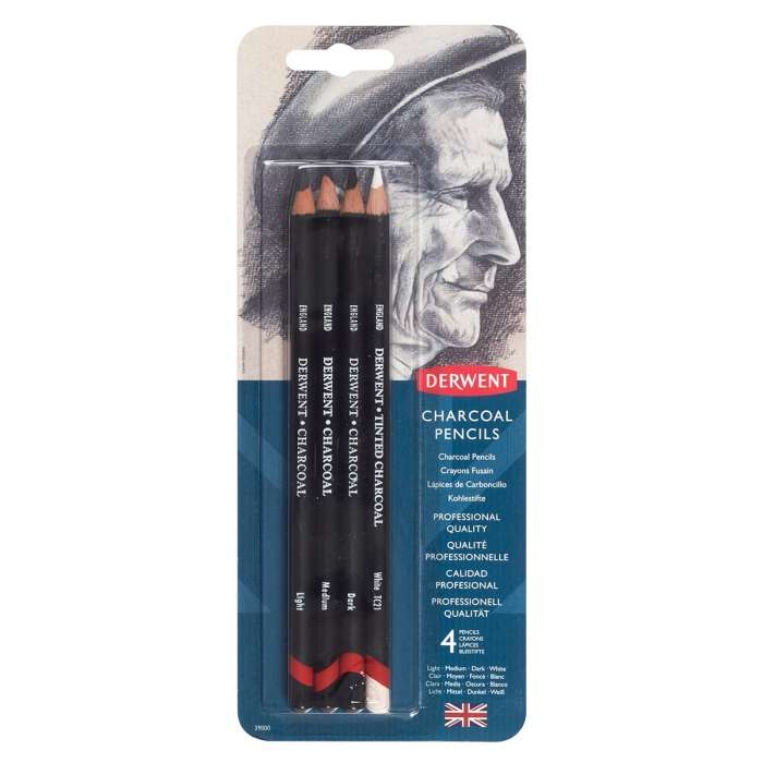 Charcoal Pencils Blister of 4 (B) Charcoal-Pencils-Blister-of-4-B