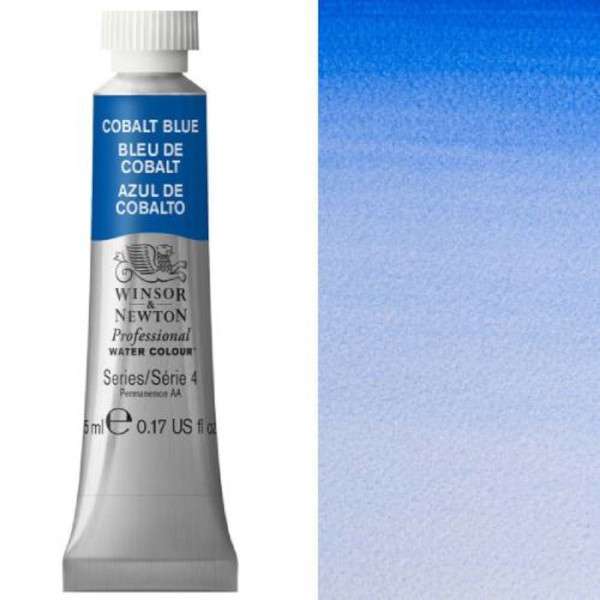 Cobalt-Blue-5ml-S4-Professional-Watercolour-1.jpg Winsor and Newton Artist Watercolour 5ml S4 Cobalt Blue - Image 1