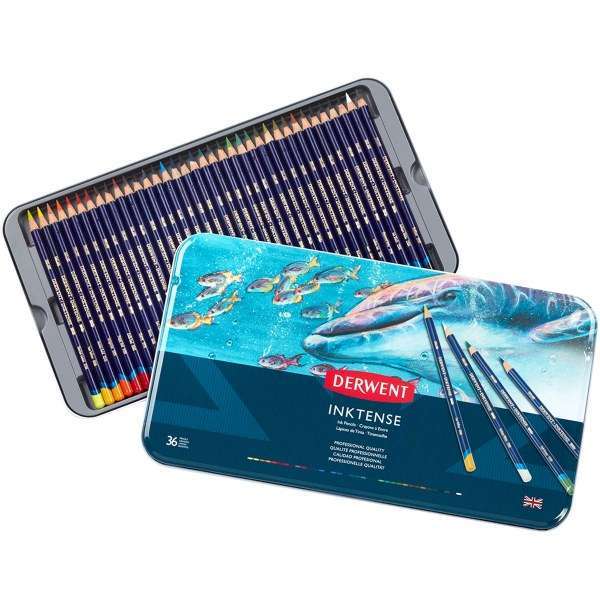 Derwent Inktense Pencil Tin of 36 Colours