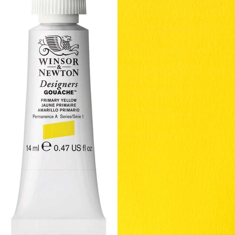 Designer Gouache 14ml Series 1 Primary Yellow Designer Gouache 14ml Series 1 Primary Yellow - Image 1