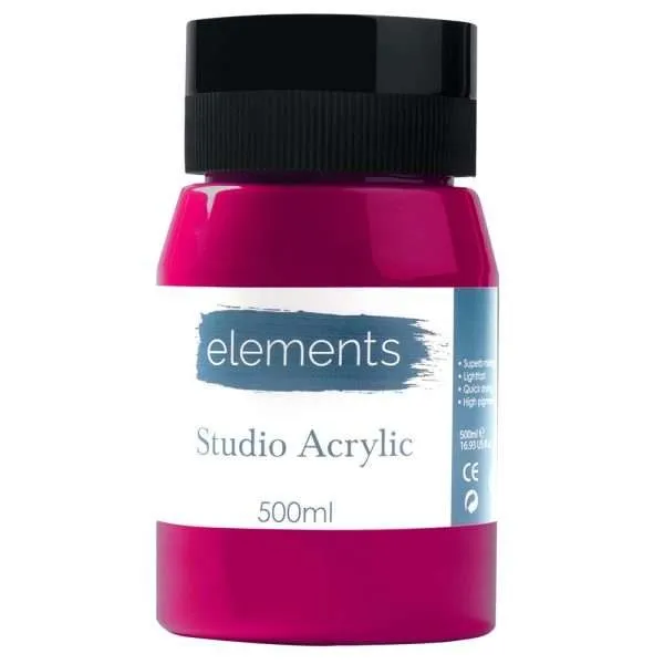 Elements 500ml Acrylic Magenta