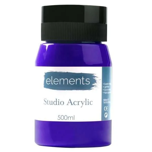 Elements 500ml Acrylic Ultramarine