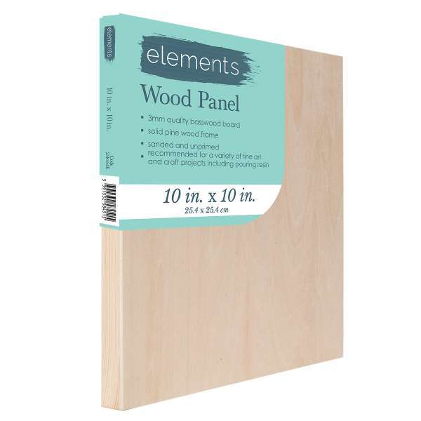 Elements Wooden Panel 10x10 Inches