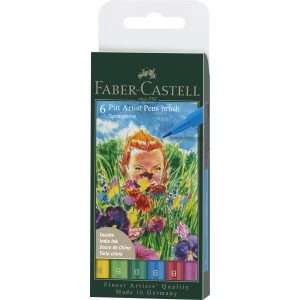 Faber-Castell-Pitt-Artist-Brush-Pens-Springtime-Set-of-6