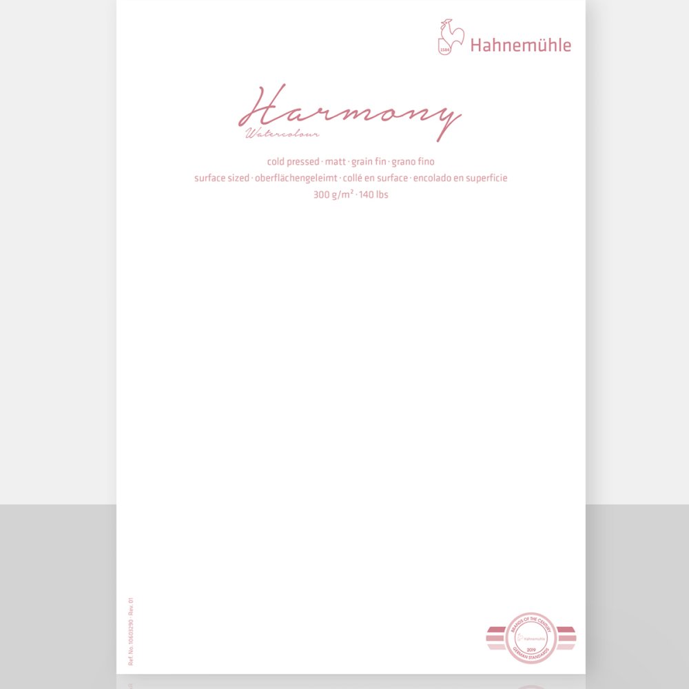 Hahnemuhle Harmony Watercolour Paper 56x76cm Single Sheet 140lb/300gsm Not