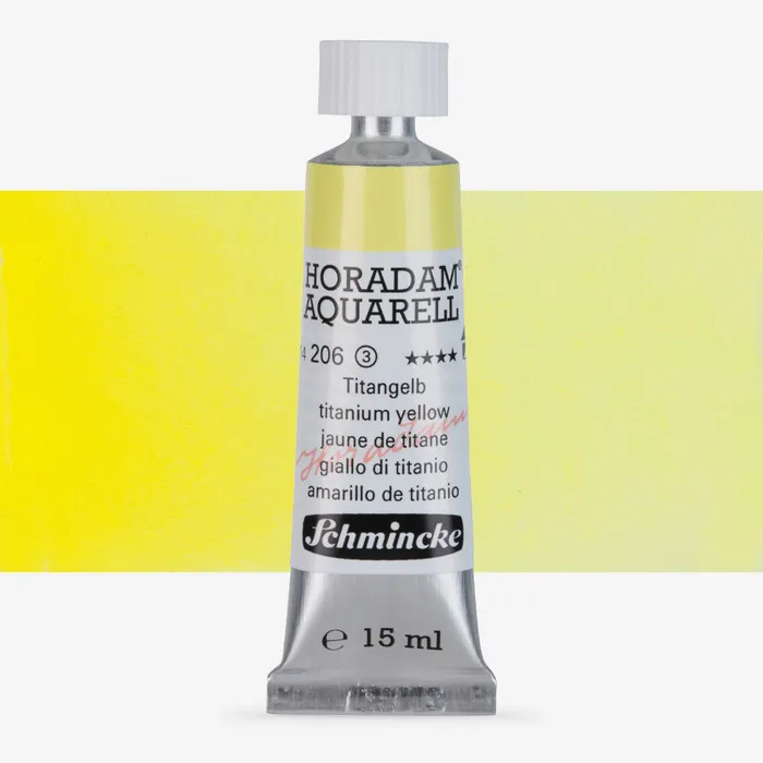 Schmincke Artist Quality Horadam Watercolour 15ml S3 Titanium Yellow