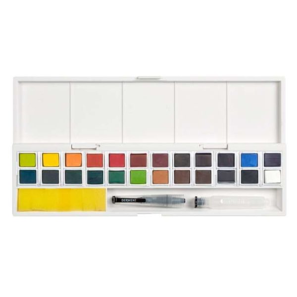Inktense Paint Pan Studio Set of 24