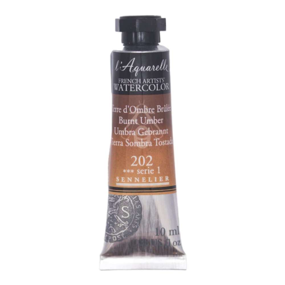 L'Aquarelle Watercolour 10ml S2 Burnt Umber