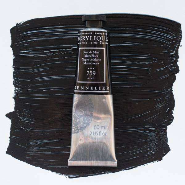 Sennelier Acrylique 60ml S1 Mars Black
