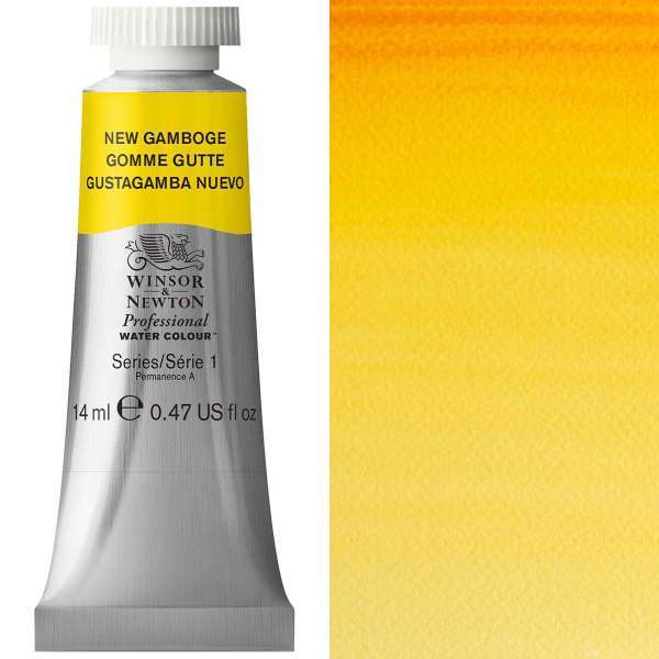 New-Gamboge-14ml-S1-Professional-Watercolour.jpg Winsor and Newton Artist Watercolour 14ml S1 Gamboge New - Image 1