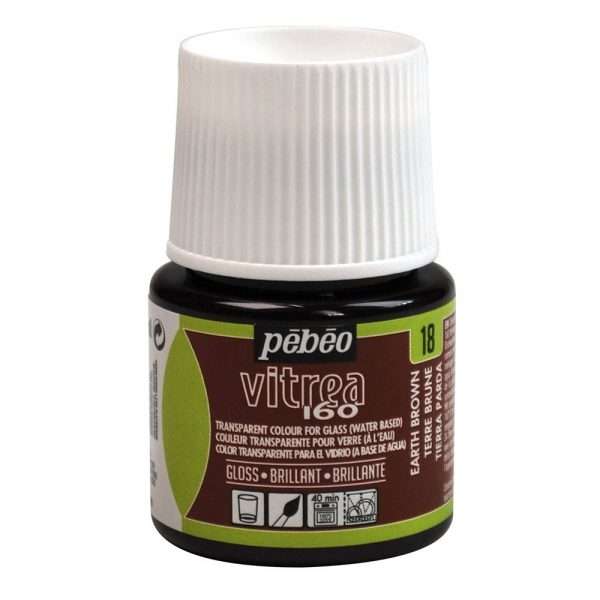 Pebeo Vitrea 160 Earth Brown No.18