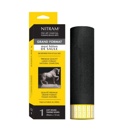 Charcoal Nitram Maxi Baton 50mm