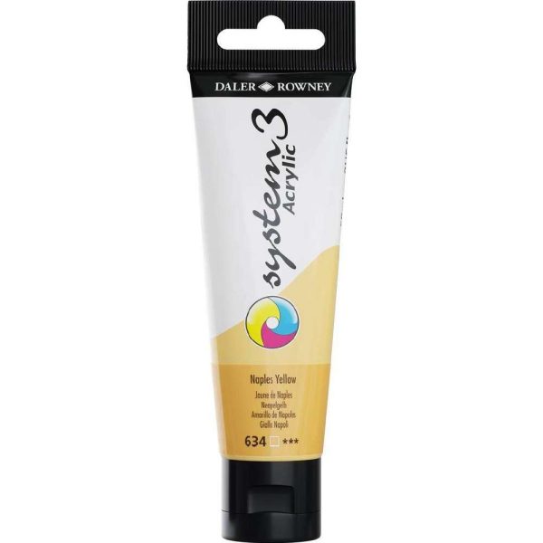 System 3 Acrylic Paint Naples Yellow 59ml