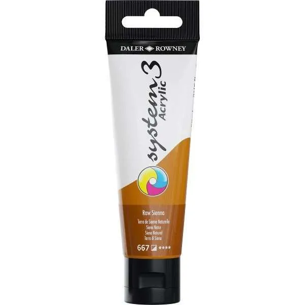System 3 Acrylic Paint Raw Sienna 59ml