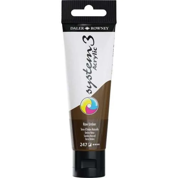 System 3 Acrylic Paint Raw Umber 59ml