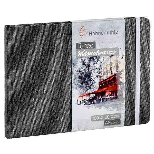 Grey Toned Watercolour Book A6 200gsm 60 Pages