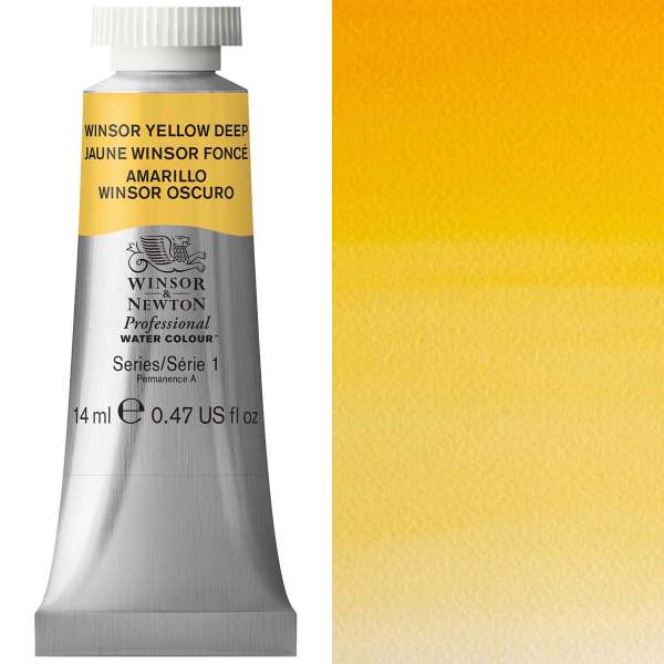 Winsor and Newton Artist Watercolour 14ml S1 Winsor Yellow Deep