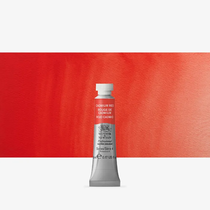 Winsor and Newton Artist Watercolour 5ml S4 Cadmium Red