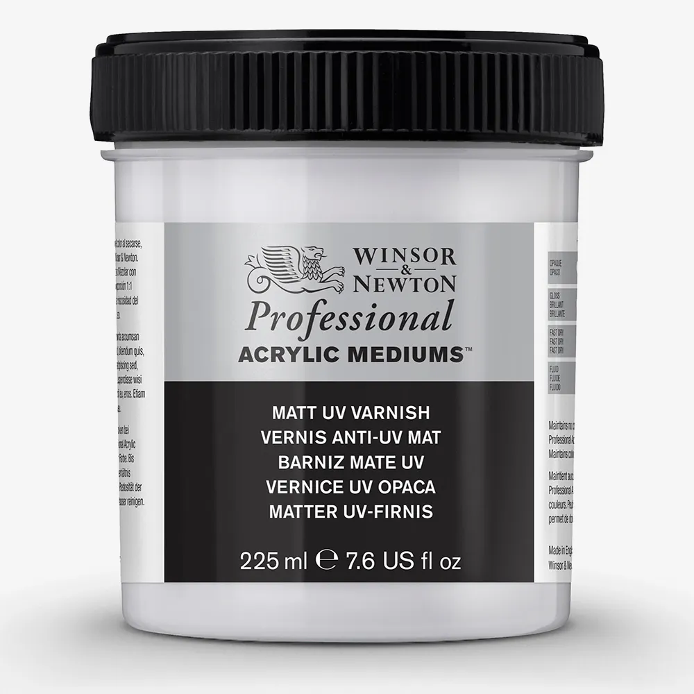 Winsor and Newton Artists Acrylic Matt UV Varnish 225ml