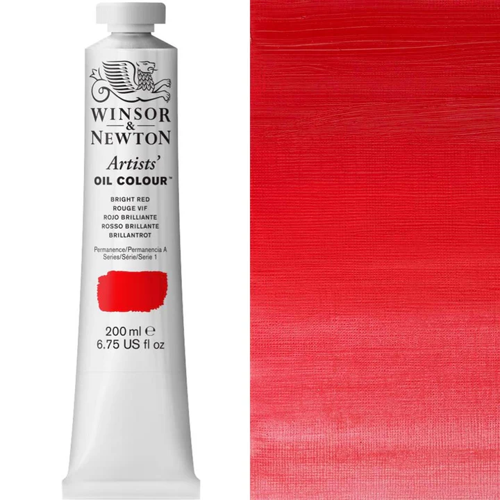 Winsor and Newton Artist's Oil Colour 200ml Bright Red