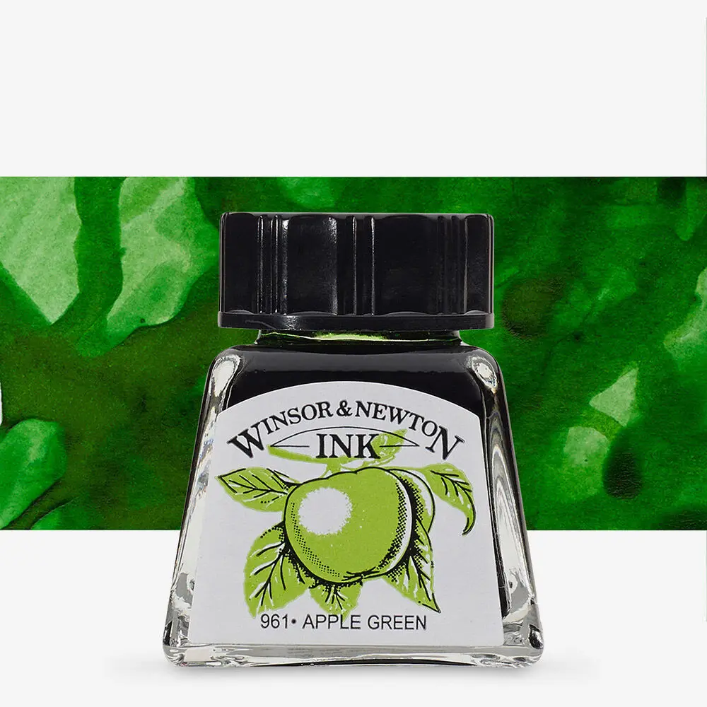 Winsor and Newton Drawing Ink 14ml Apple Green