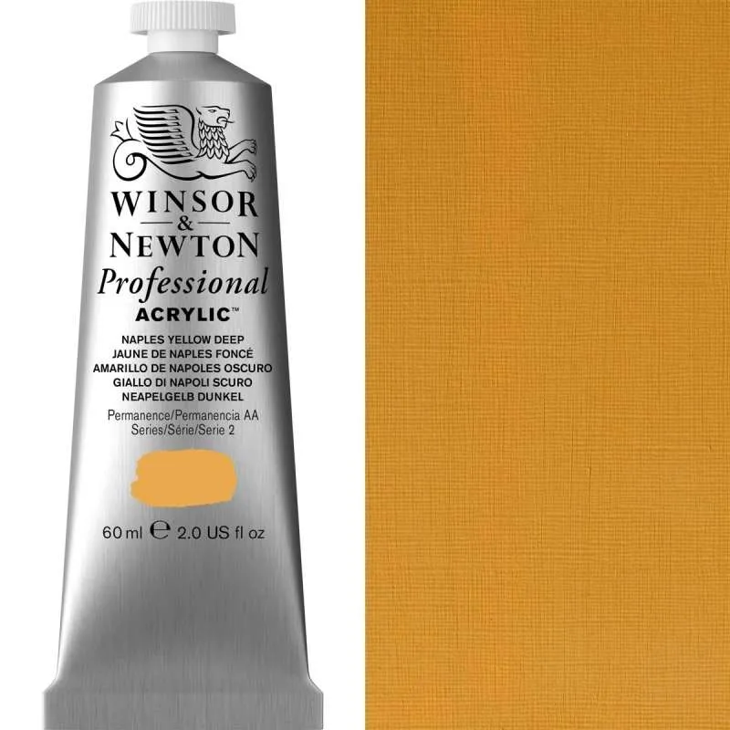 Winsor and Newton Professional Acrylic S2 60ml Naples Yellow Deep
