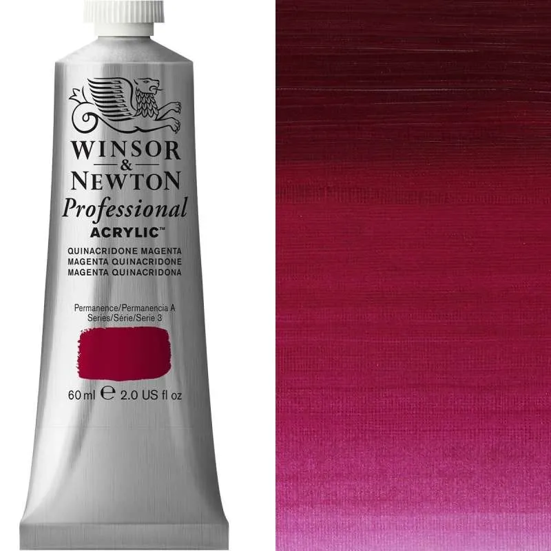 Winsor and Newton Professional Acrylic S3 60ml Quinacridone Magenta