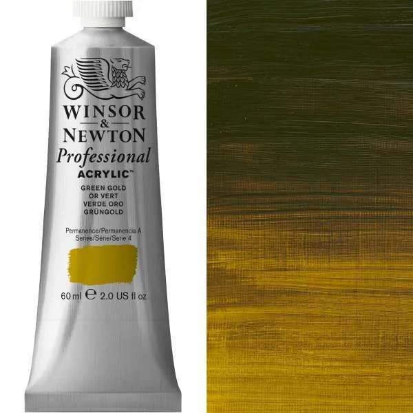 Winsor and Newton Professional Acrylic S4 60ml Green Gold